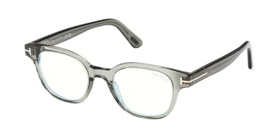 Tom Ford Ft6130-b 093 Blue-light Block Men's Glasses Green Size 48 - Free Lenses - Blue Light Block Available