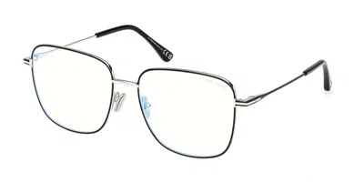 Tom Ford Ft6136-b Women's Glasses, Black, Size 56 In Metallic