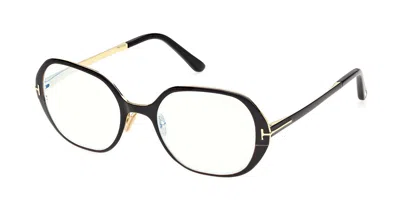 Tom Ford Ft6137-b 001 Blue-light Block Women's Glasses Black Size 52 - Free Lenses - Blue Light Block Availab