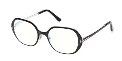 Tom Ford Ft6137-b 005 Blue-light Block Women's Glasses Black Size 52 - Free Lenses - Blue Light Block Availab