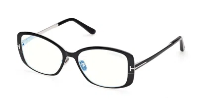 Tom Ford Ft6138-b 005 Blue-light Block Women's Glasses Black Size 54 - Free Lenses - Blue Light Block Availab