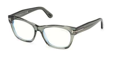 Tom Ford Ft6173-b 093 Blue-light Block Women's Glasses Green Size 53 - Free Lenses - Blue Light Block Availab