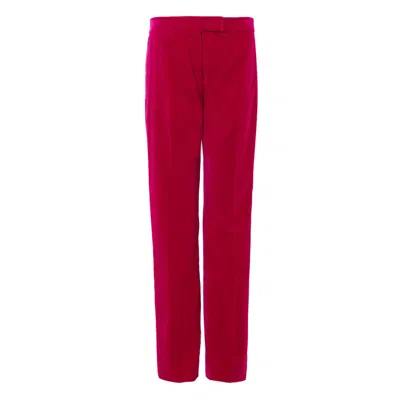 Tom Ford Fuchsia Cotton Dress Pants In Red