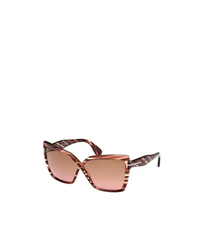 Tom Ford Full Frame Sunglasses In Brown