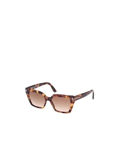 Tom Ford Full Frame Sunglasses In Brown