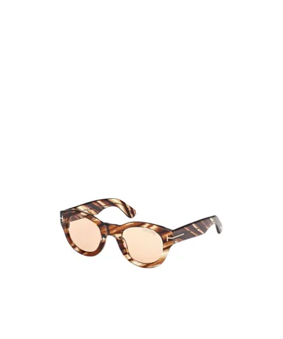 Tom Ford Full Frame Sunglasses In Brown