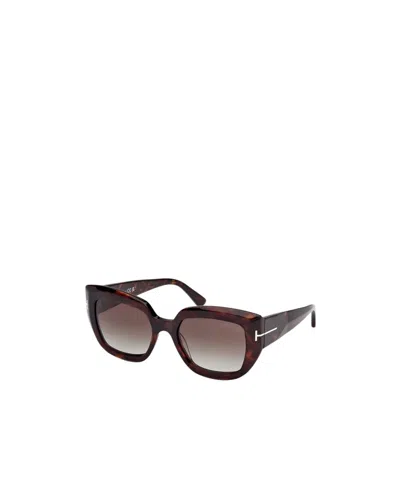 Tom Ford Full Frame Sunglasses In Brown