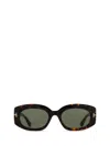 Tom Ford Full Frame Sunglasses In Animal Print