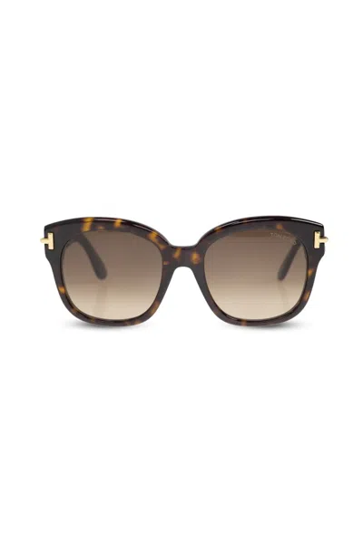 Tom Ford Full Frame Sunglasses In Gray