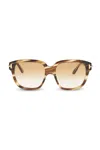 Tom Ford Full Frame Sunglasses In Brown