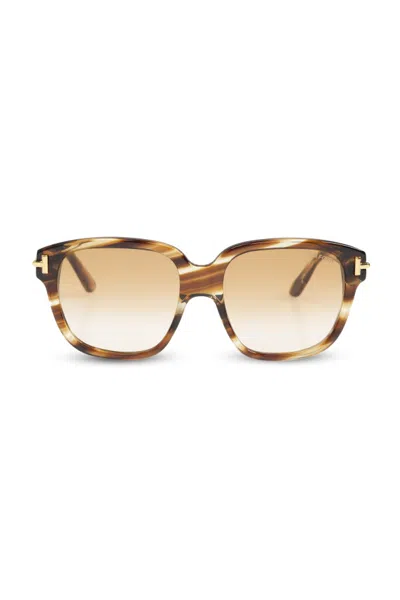 Tom Ford Full Frame Sunglasses In Brown