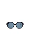 Tom Ford Geometric Square Acetate Sunglasses In Black