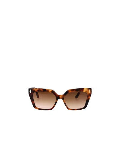 Tom Ford Full Frame Sunglasses In Brown