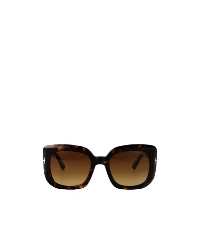 Tom Ford Full Frame Sunglasses In Brown