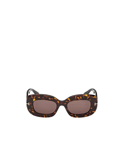 Tom Ford Full Frame Sunglasses In Classic Dark Havana