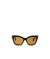 Tom Ford Full Frame Sunglasses In Dark Havana