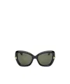 Tom Ford Icon Acetate Butterfly Sunglasses In Black