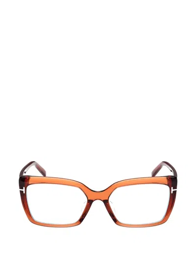 Tom Ford Full-rim Glasses In Brown