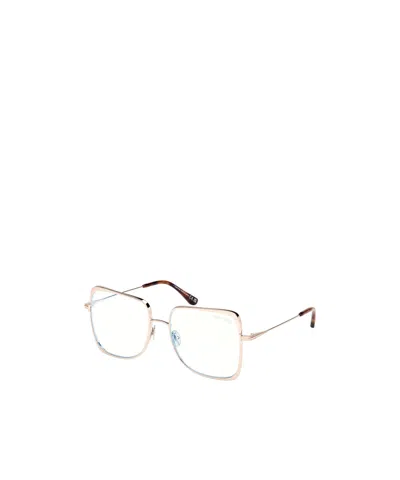Tom Ford Full-rimmed Plano Lenses In Gold