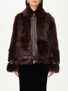 Tom Ford Fur Coats  Woman Color Brown In Brown