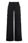 Tom Ford Cargo Pants With Concealed Zipper Closure In Black