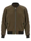 Tom Ford Ribbed Bomber Jacket With Button Accents