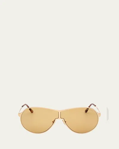 Tom Ford Gaia Metal Aviator Sunglasses