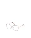 Tom Ford Geometric Frame Emblem Flat Mirror In White