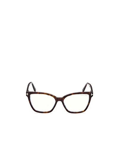 Tom Ford Geometric Frame Flat Mirror In White