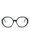 Tom Ford Geometric-frame Glasses In 001 Black