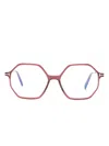 Tom Ford Geometric-frame Glasses In 粉色