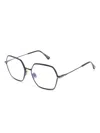 Tom Ford Geometric-frame Glasses In Black