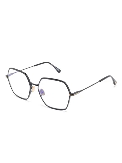 Tom Ford Geometric-frame Glasses In Black