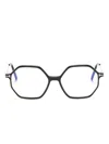 Tom Ford Geometric-frame Glasses In Black