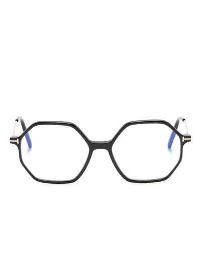 Tom Ford Geometric-frame Glasses In Black