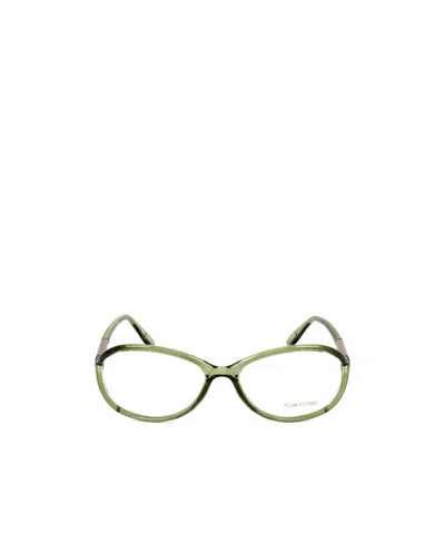 Tom Ford Geometric Frame In Green