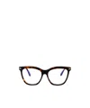 Tom Ford Geometric Frame Plain Mirror In Black