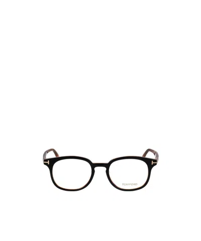 Tom Ford Geometric Frame Plain Mirror In Black