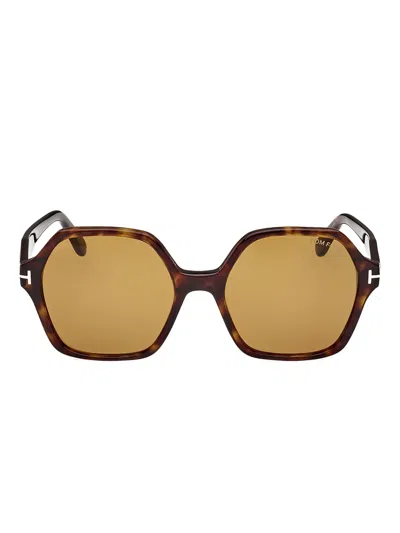 TOM FORD GEOMETRIC-FRAME SUNGLASSES