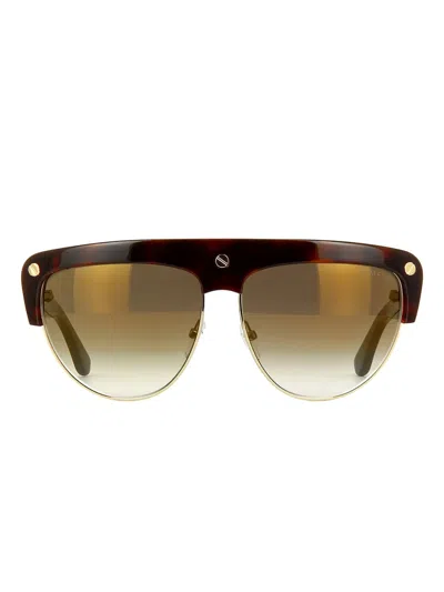 Tom Ford Geometric-frame Sunglasses In Brown