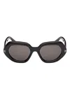 Tom Ford Geometric-frame Sunglasses In Black