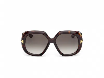 Tom Ford Geometric-frame Sunglasses In Gray
