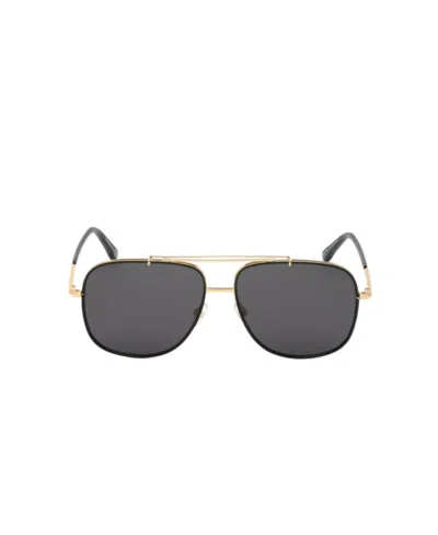 Tom Ford Geometric Frame Sunglasses In Gray
