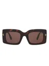 Tom Ford Geometric-frame Sunglasses In Green