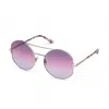 Tom Ford Geometric Full Rim, With A Silver Frame And Gradient Violet Grey Lens. In Silver