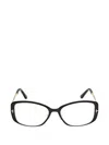 Tom Ford 54mm Rectangular Optical Glasses In Pink