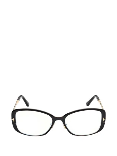 Tom Ford 54mm Rectangular Optical Glasses In Pink