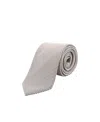 Tom Ford Geometric-printed Pointed Tip Tie In White