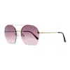 Tom Ford Geometric-frame Sunglasses In Gold