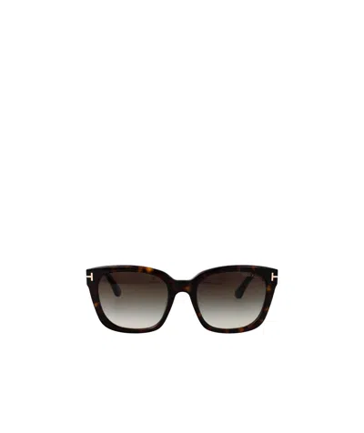 Tom Ford Geometric Sunglasses In Black